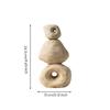 Abstract Sculpture Minimalist Geometric Textured for Shelf, Residents