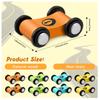 1/4Pcs Mini Wooden Gliding Car Toys Ramp Race Mini Slide Track Car Games Replacement Car Colorful Fun Model Vehicle Toys for Boy