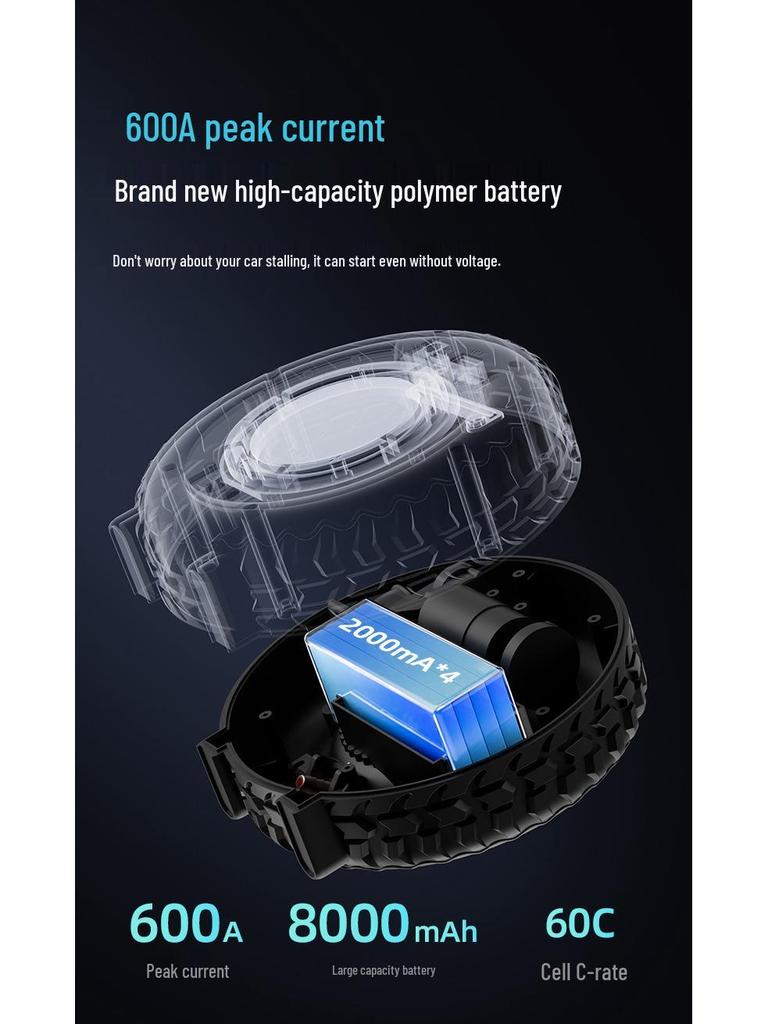 All-in-One Car Tire Inflator & Emergency Jump Starter