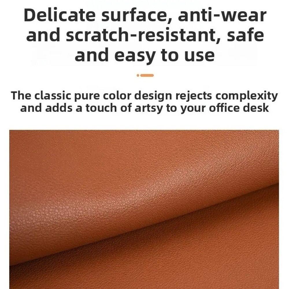 Solid Color Mouse Mat Waterproof Computer Mouse Pad Office Desk Leather Mouse Pad