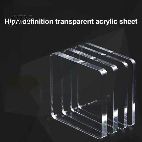 Magnetic Fridge Decor 10 Sets DIY Acrylic Magnet Kit, Square Refrigerator Durable Magnets Crafts, Clear Picture Photo Holder for Home Office