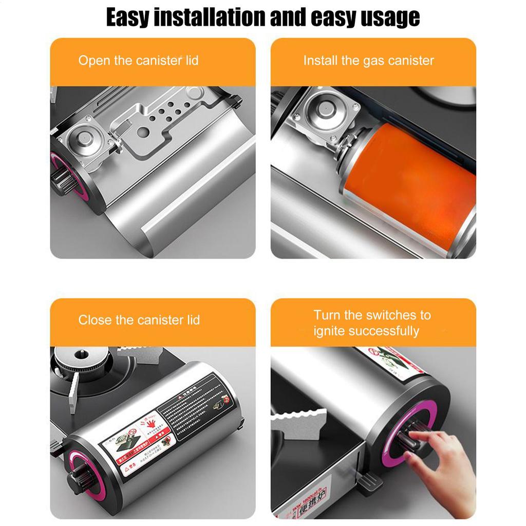 Portable Stove Portable Camping Stove Burner 2100W Windproof Cooking Tool Lightweight Kitchen Accessories For Frying Heating