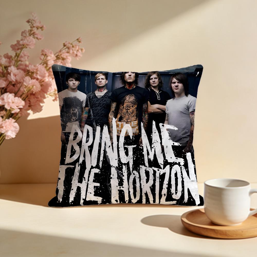 Fashion BBring Me The Horizoner Cushion Cover Stylish Washable Pillow Cover Ideal for Couch Bedroom Car Decoration