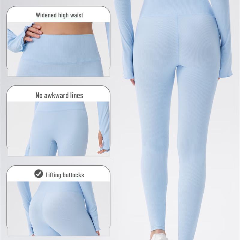 Women's High-Waist Seamless Yoga & Running Leggings