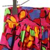 Yves Saint Laurent 90s Old Floral Mimole Length Wrap Skirt No. 9 Pink Women Used