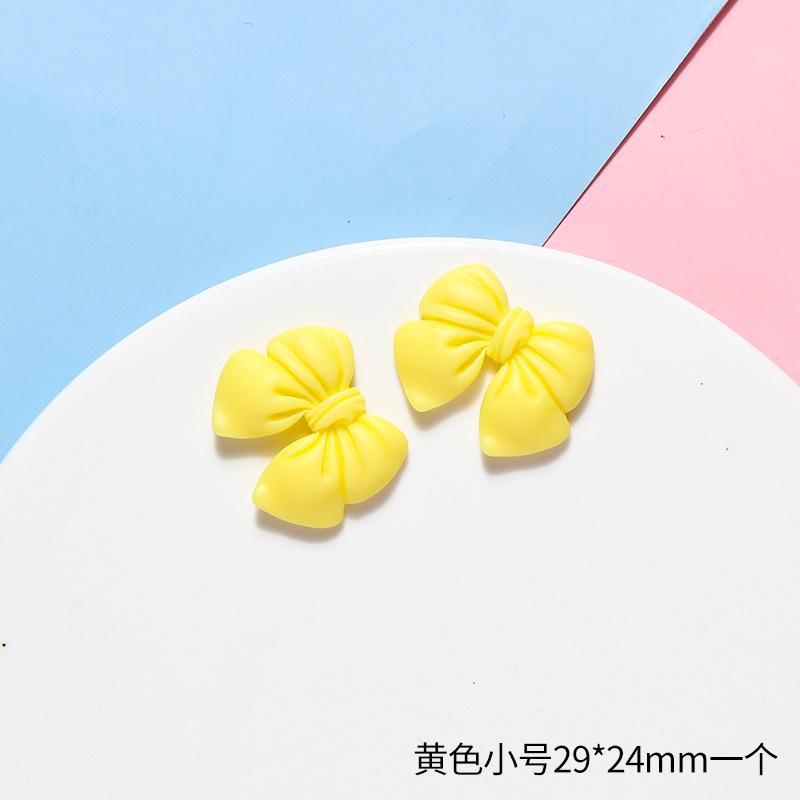 Simulation Bow Resin Accessories,10pcs Frosted Bow Tie DIY Handmade Mobile Phone Case Accessories,Material Package Accessories.