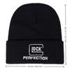 Embroidered Knitted Hat For Men Outdoor Leisure Beanie Hat For Women Autumn And Winter Vintage Hip Hop Black Cap