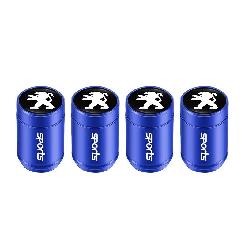 Car Tire Wheel Valve Caps Cover Suede Car Key Chain Ring Keychain for Peugeot 3008 5008 208 308 508 2008 408X 108