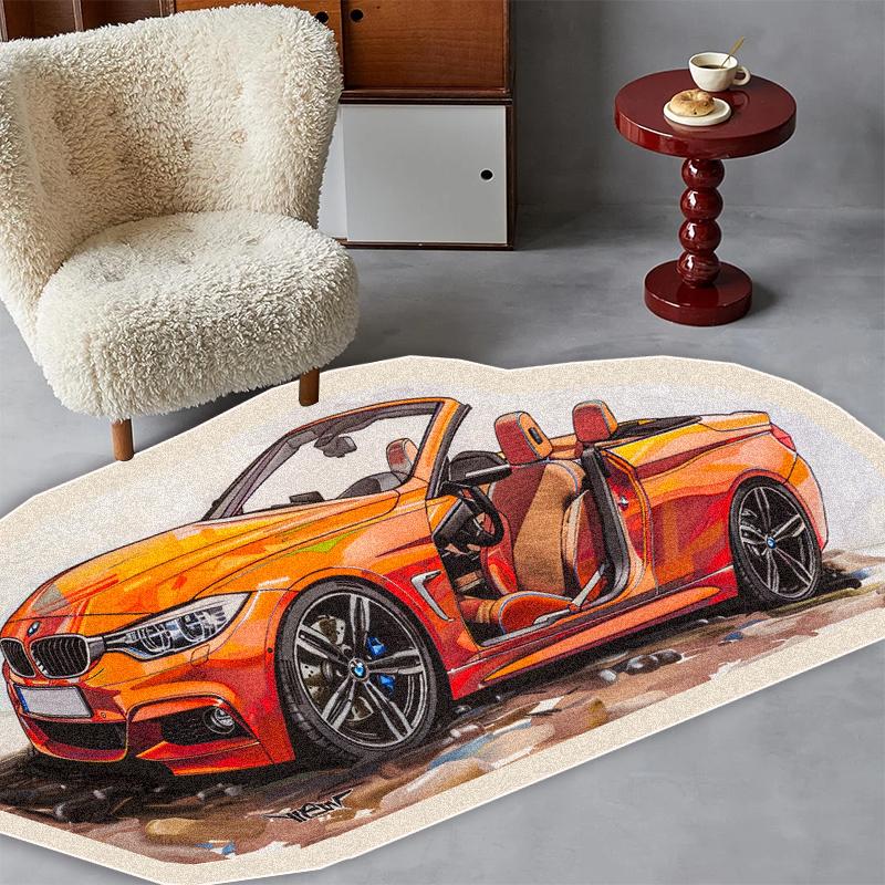 Moderní kreslený koberec pro dekoraci obývacího pokoje Koberce Protiskluzový Dětský pokoj Herní podložka Nadýchaný měkký koberec do obývacího pokoje Přizpůsobitelný