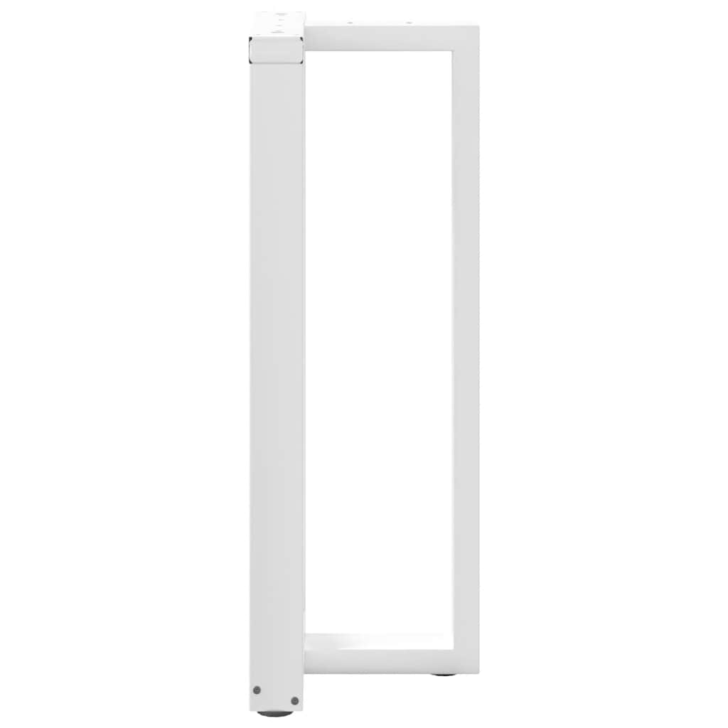 Vidaxl Nogi Do Stołu Barowego, 2 Szt., Białe, 50X35X(100-101) Cm, Stal