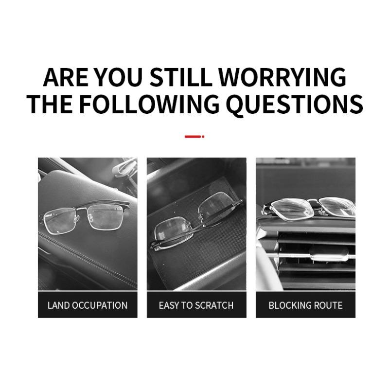 1pcs Car Sun Visor Glasses Box Sunglasses Clip Card Ticket Holder Stand For Mini Cooper R50 R52 R53 R55 R56 R60 R61 F54 F55 F56 F60 Clubman