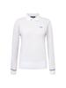 WIDEANGLE To White Cooling Sleeve Polo Sweater L_White