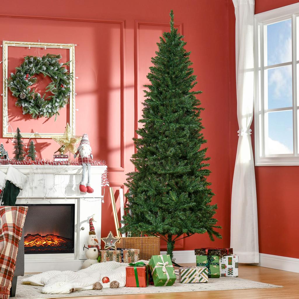 Artificial Christmas Tree 210cm H 865 Branches, Needles, Imitation Nordmann Fir, Highly Realistic, Green