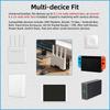 L-Shaped Dual 8cm Fan Cooler Bracket ABS Fan Stand Max 8.2cm Width Fit Retractable Base For Modem Router TV Box Switch Dock Pad