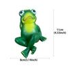 Frog Figurine Cute Home Decor Frog Garden Statue Small Resin Frog Ornament Home Desktop Decoration