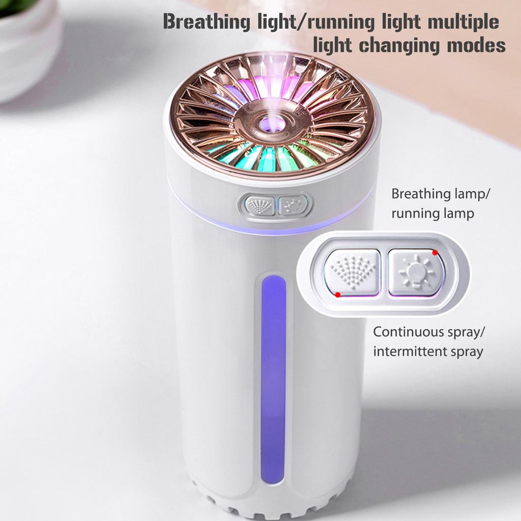 USB Air Purifier Lighting and Spray Modes Vehicle Aromatherapy Machine Colorful Night Light 30db Mute Humidification Equipment