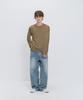 PSSHOPPER Layered Inner Cropped Long Sleeve T-Shirt [Vintage Brown]