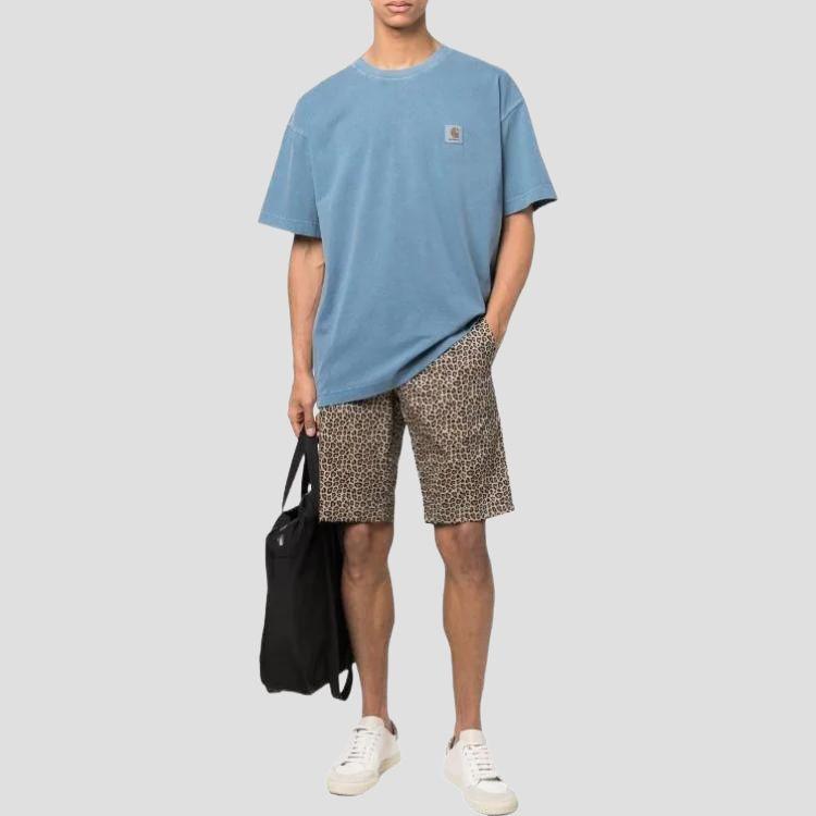 Carhartt WIP Nelson T-shirt Icy Water Men Streetwear I029949-0NW-XX