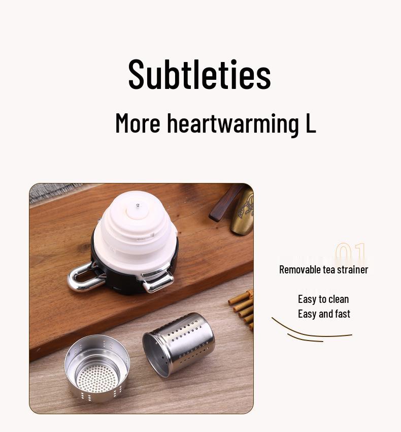 Titanium-Coated Large Capacity Temperature-Control Teapot for Home & Office
