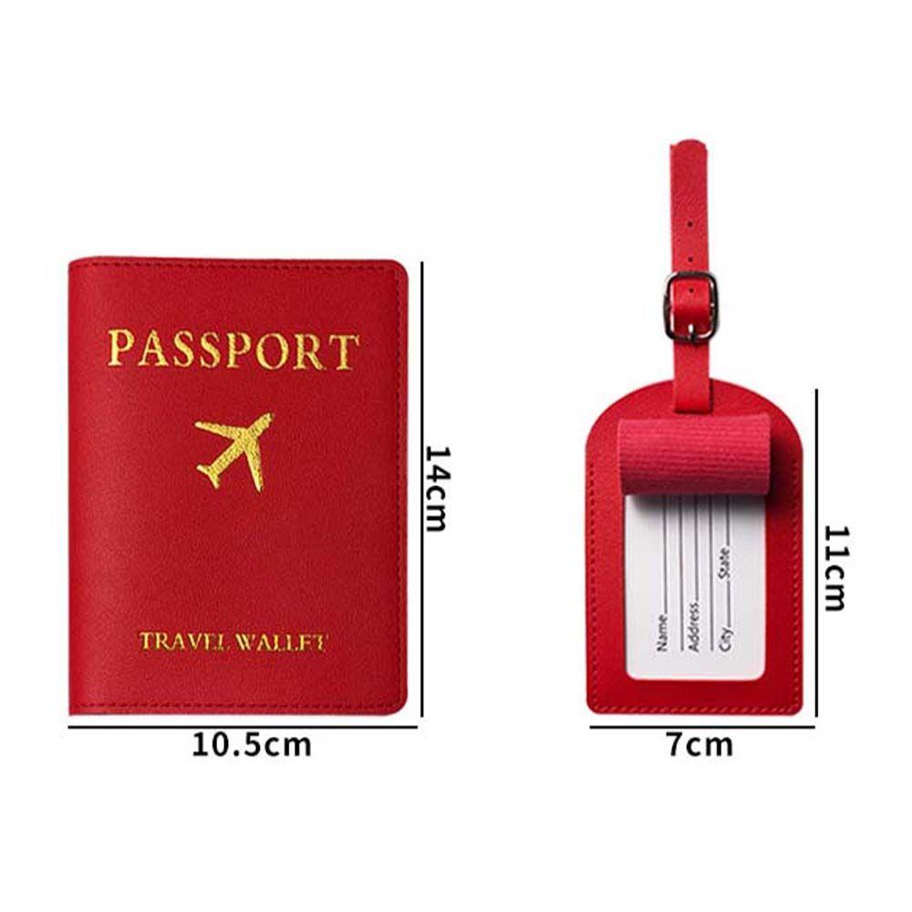 Travel Accessories Name ID Address Luggage Tag Passport Cover Passport Holder Airplane Suitcase Tag