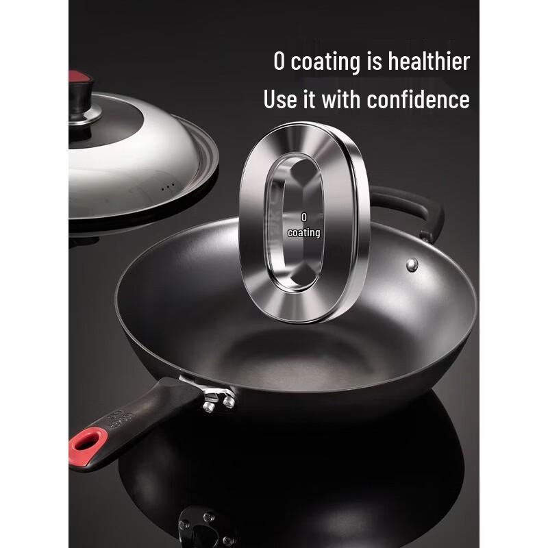 COOKER KING 32cm Cast Iron Wok