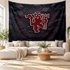 Tapestry ścienne Manchester United FC, Miękki materiał do zawieszenia na ścianie, Dekoracyjne tło do sypialni, Domowa sztuka ścienna