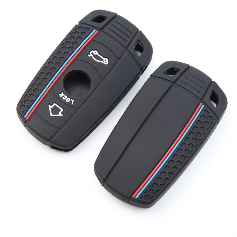 Silicone Car Key Case Cover For BMW E60 E61 E70 E81 E87 E90 E91 E92 X1 X5 X3 1 3 5 6 Series Z4 Key Protector Shell Accessories