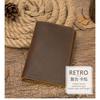 European American Crazy Horse Leather Men's Bag Real Pickup Multiple Card Slots Retro Top Layer Cowhide Wallet Passport