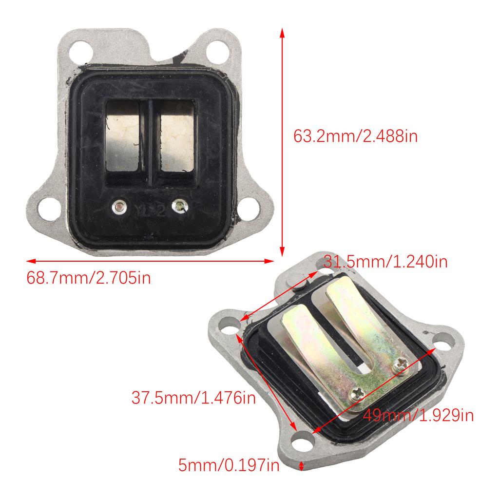 Reed Valve For Jialing CJ50 Motorcycle Two-Stroke Scooter Moped Valve Airflow Valve For Valves Motorcycle