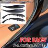 Car Inner Handle Interior Door Panel Pull Trim Cover Carbon Fiber Left Right For BMW 3 4 Series F30 F80 F31 F32 F33 F34 F35 F36