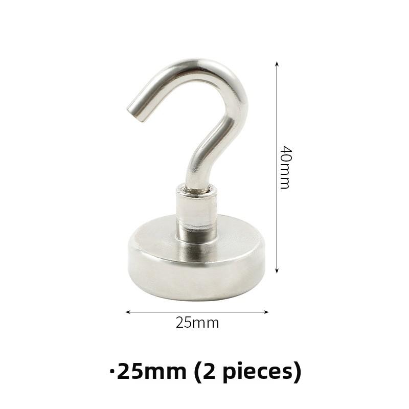 

2 шт. сверхпрочные присоски магнитные присоски магнит без пробивки отверстий не оставляющие следов крючки для гвоздей 25MM