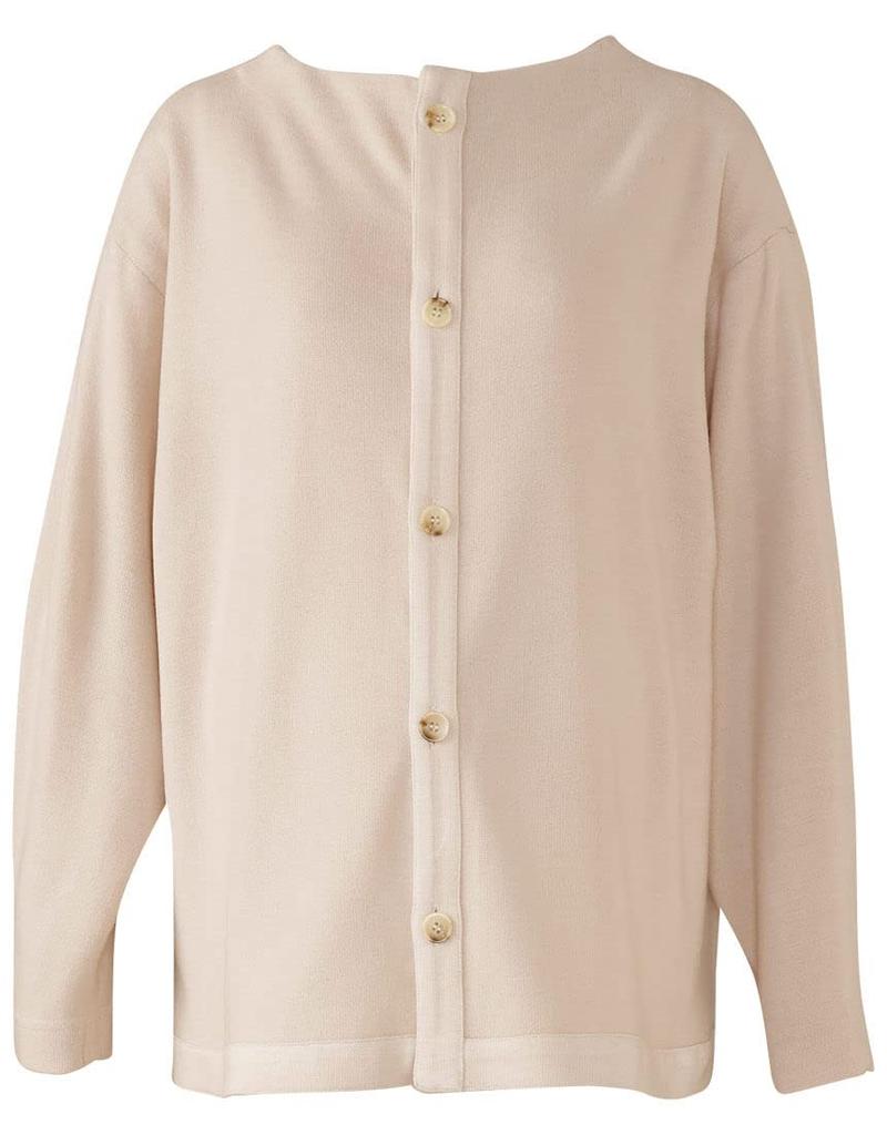 Tops Can be worn as a cardigan in 2 front and back Designed to cover your growing belly Pair bottoms available One size QEW759 IV Maternity [Wacoal