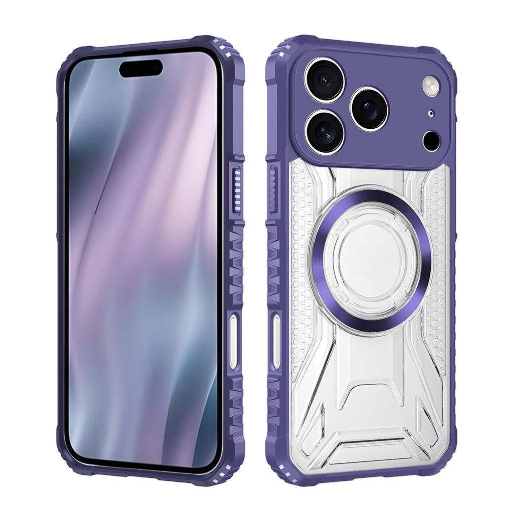 Applicable To iPhone17ProMax War Shadow Magnetic Mobile Phone Case Magsafe Magnetic 16Pro Transparent 15 Protective Case