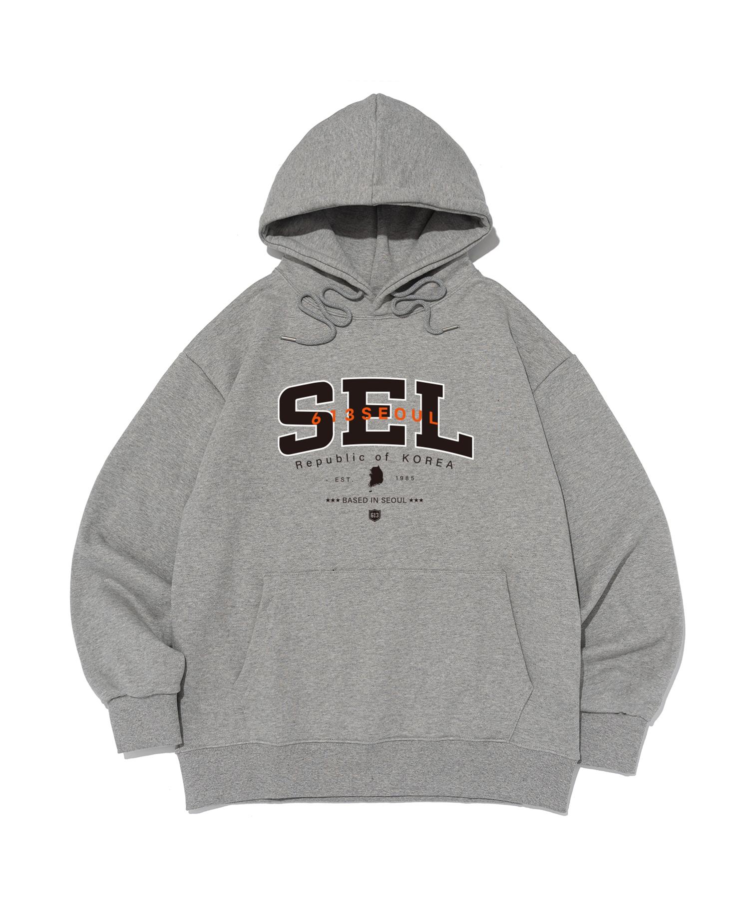 613 Seoul Republic Seoul Hoodie (Gray) M (No Brushed Fabric)