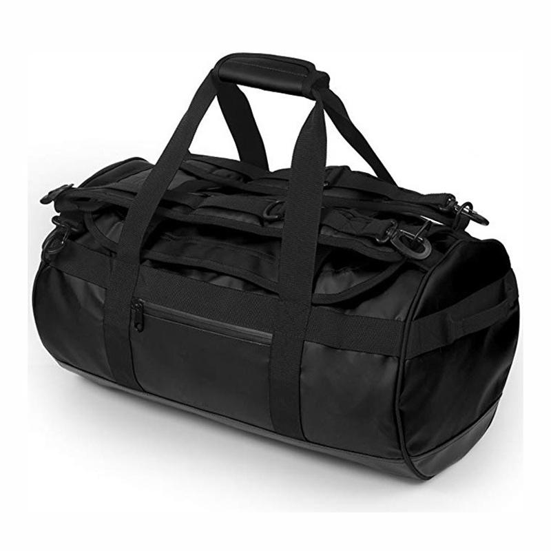 

Водонепроницаемая дорожная сумка для кемпинга на открытом воздухе, многофункциональная ручная водонепроницаемая сумка, 60 л, большая вместимость, двухплечевой походный рюкзак чёрный