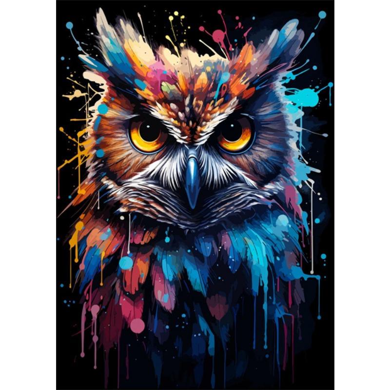 Watercolor Animals Canvas Paintings Rhino Cat Owl Panda Lion Tiger Wild Animals Grafffiti Art Posters Prints Home Decor Wall Art