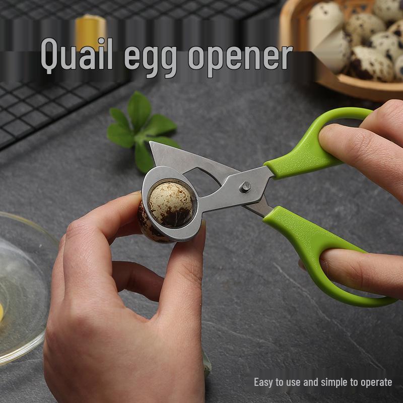 Quail Egg Scissors & Opener Set: Slicer, Beater, Cutter, Shell Opener