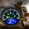 Afișaj Multifuncțional Motocicletă Impermeabil Anti-Vibrații Digital LCD Vitezometru Odometru