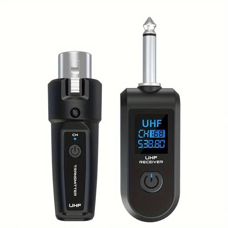 Kusster Guitar Converter: Wired to Wireless Microphone Handheld 2.4G Transmission System, Rechargeable