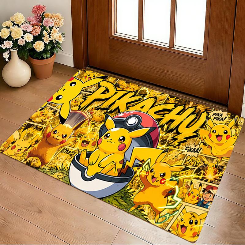 Pikachu Adventure Living Room Nonslip Area Rug Soft Carpet For Bedroom Game Playroom Sofa Office Home Decor Doormat Christmas Gift C922164