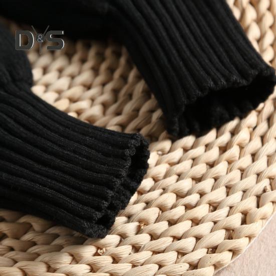 1 para damskich mankietów na nadgarstki dzianinowe elastyczne antypoślizgowe falbany utrzymujące ciepło ozdoba nadgarstka jednolity kolor księżniczka fałszywe mankiety fotografia prop