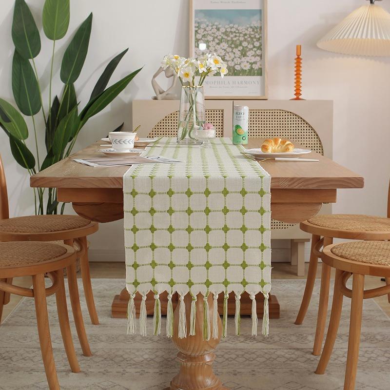 Бохо Фетровая дорожка для стола Декор для обеденного стола Натуральный свадебный домашний — фото 6