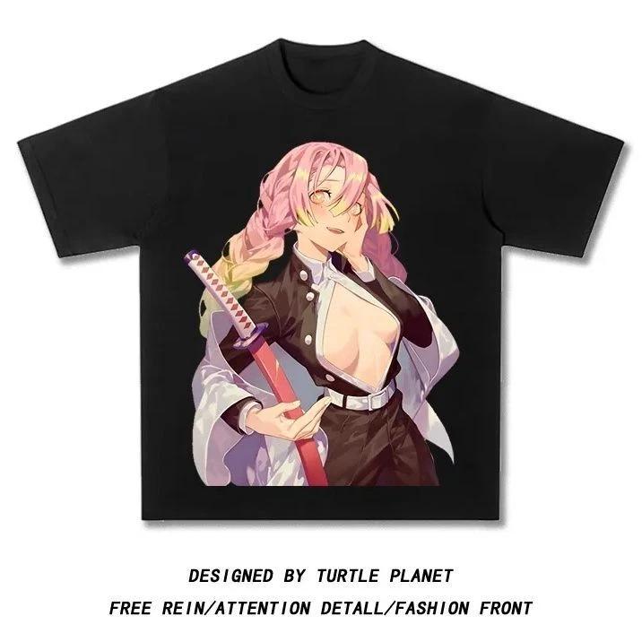 Demon Slayer Cosplay Anime Manga T-Shirt Tee Undershirt Cotton 2XL
