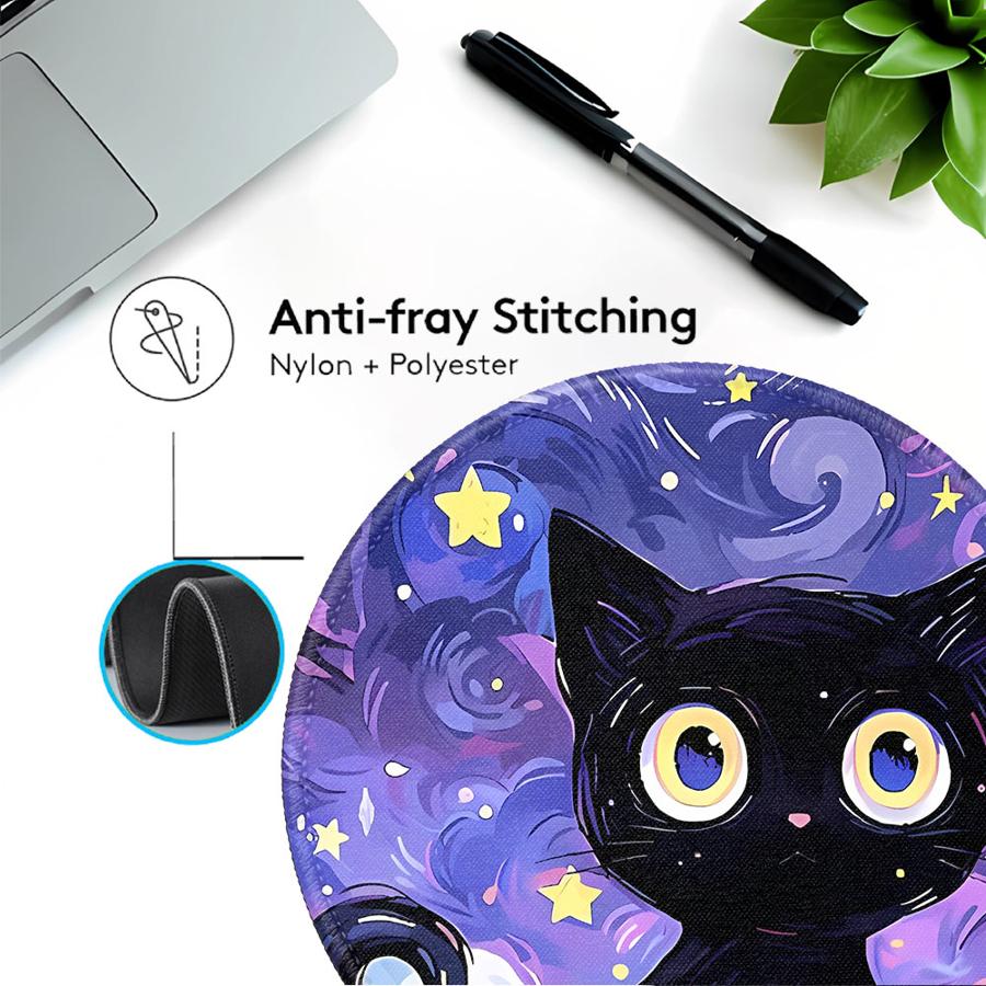 Van Gogh Art Cat Waterproof 1pc Mouse Pad Keyboard Mouse Pad office Pad Game Console Pad Desk accessories Computer Laptop Pad