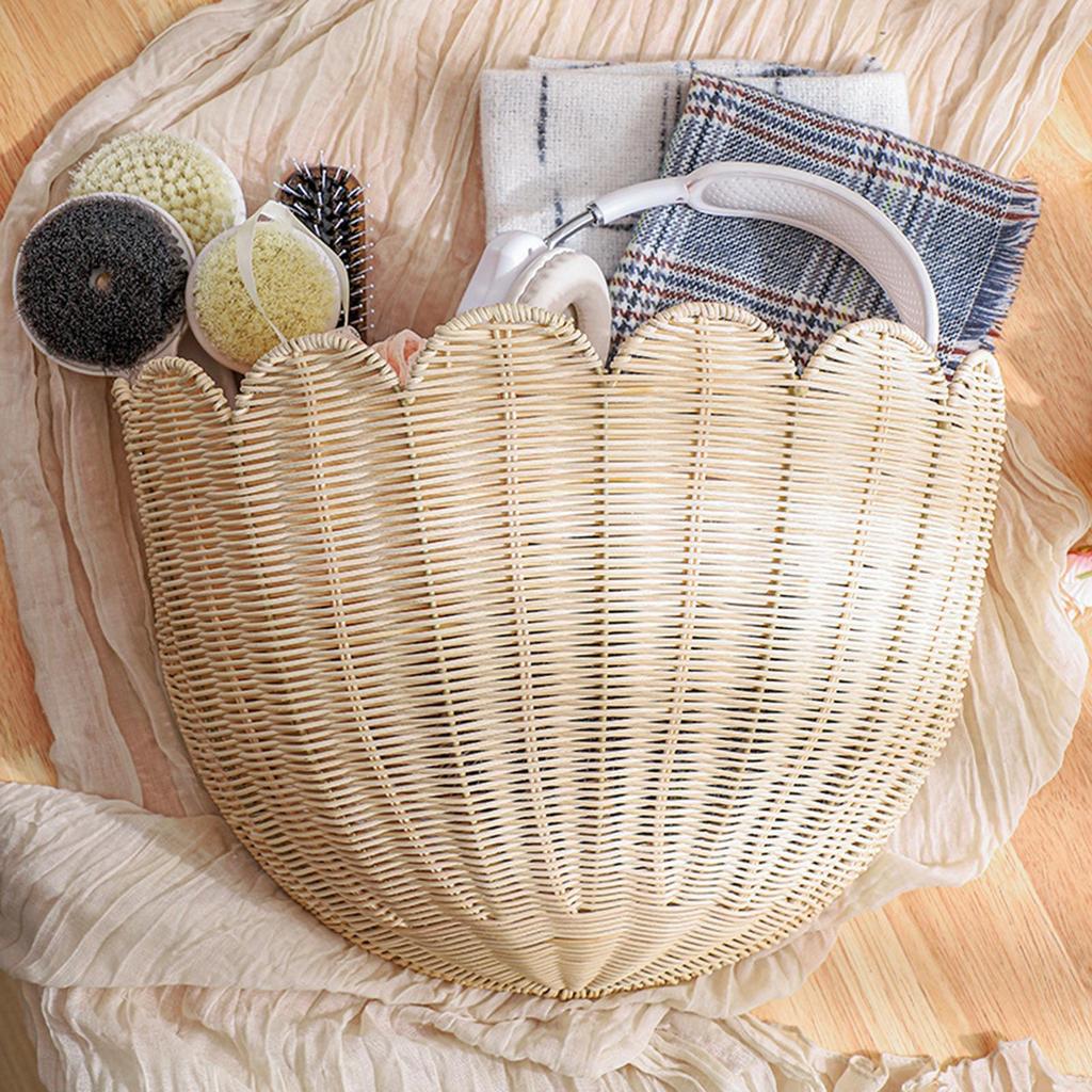 Woven Wall Baskets Storage Basket Rustic Storage Organizer for Nursery Entryway Kitchen Dorm Apartment Home Garden Bedroom