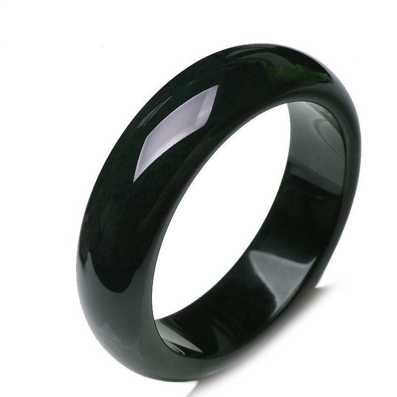 Hetian Black-Green Jade Bracelet for Women - Tower Green Jade, Ideal Birthday Gift for Best Friend