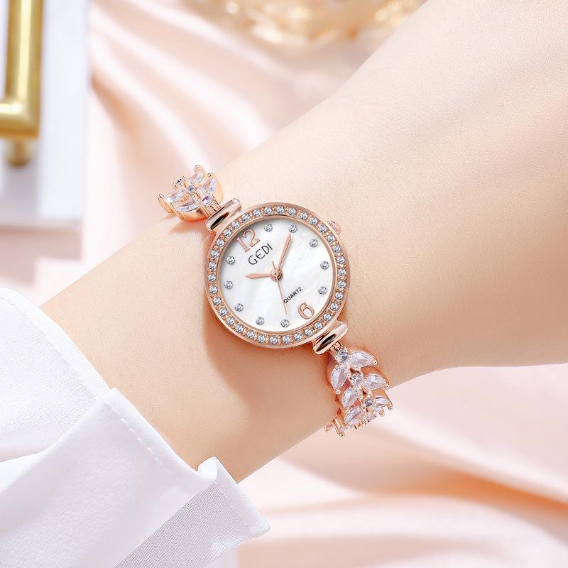 Women'S Niche Light Luxury Gypsy Fish Tail Watch Women'S Fritillary Face Full Of Diamonds Women'S Watch Mermaid Watch