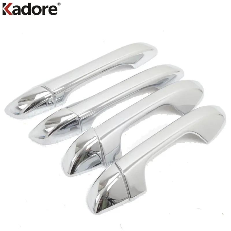 For KIA Sportage 2016 2017 2018   Chrome Door Handle Cover Trim Car Side Door Handles Catch Cap Overlay Accessories