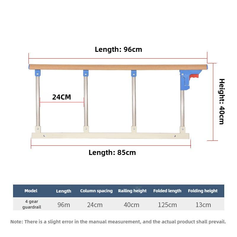 Dormitory Protective Bed Fence Household Foldable Armrest Elderly Anti Fall Guardrail Getting Up Assistive Device