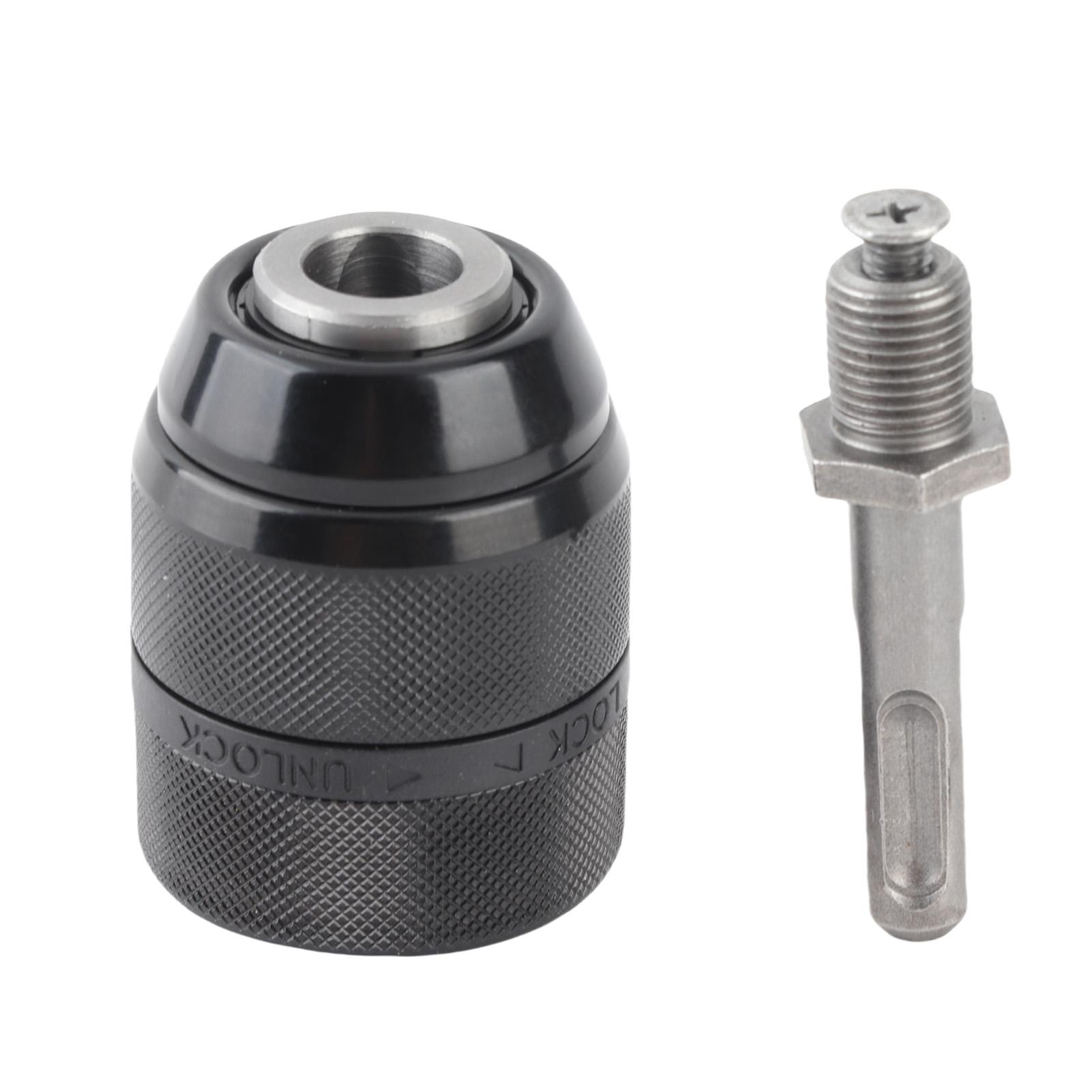 

2-13mm Capacity Keyless Drill Chuck Drilling Adapter Converter with Accessories
